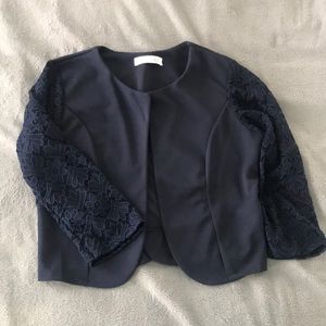 Navy Crop Jacket